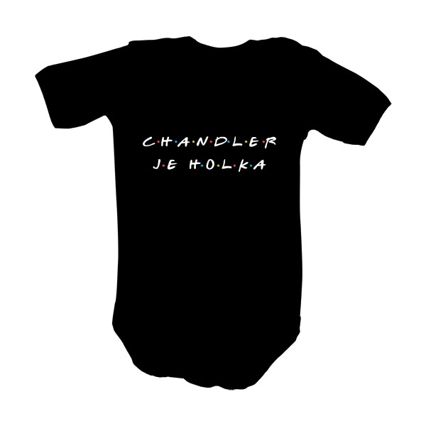 Dětské body  s potiskem Friends - Chandler je holka